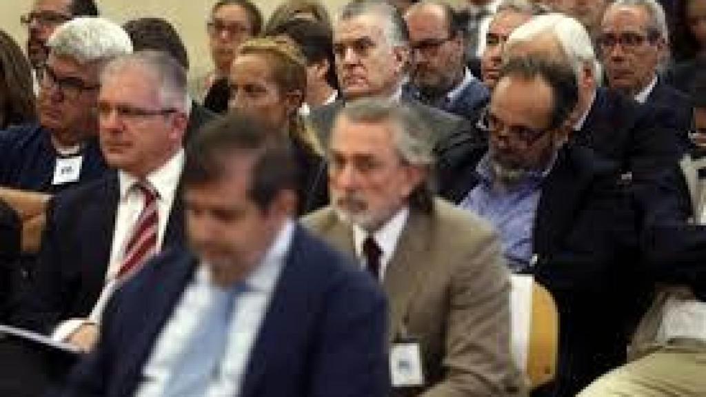 Los acusados del caso Gürtel, en el banquillo.