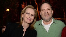 Meryl Streep junto a Harvey Weinstein.