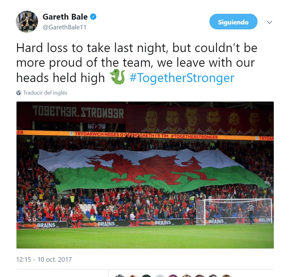 Capitán Bale: anima a Gales tras quedarse sin Mundial
