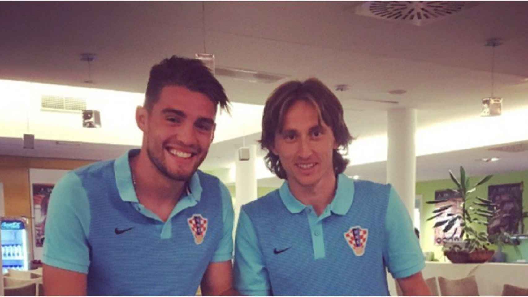 Modric y Kovacic con la selección de Croacia. Foto: Twitter (@HNS_CFF)