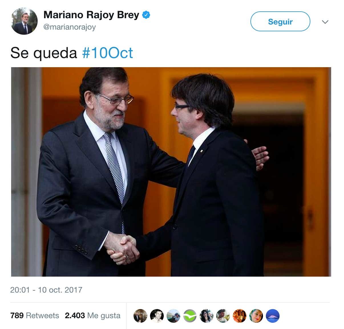 Rajoy - Puigdemont