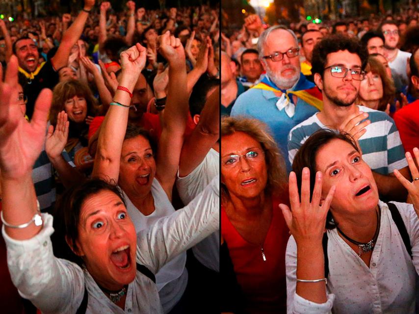 Euforia y decepción, separadas por unos segundos, el día de la proclamación y suspensión inmediata de la independencia.