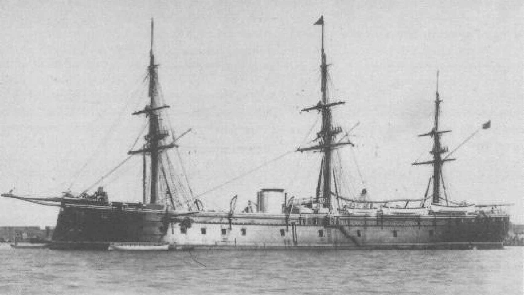 Fragata Numancia, el primer acorazado de España