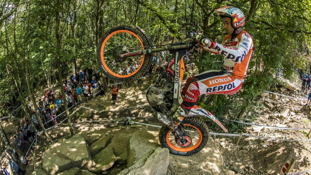 Bou en acción durante una prueba del Mundial.