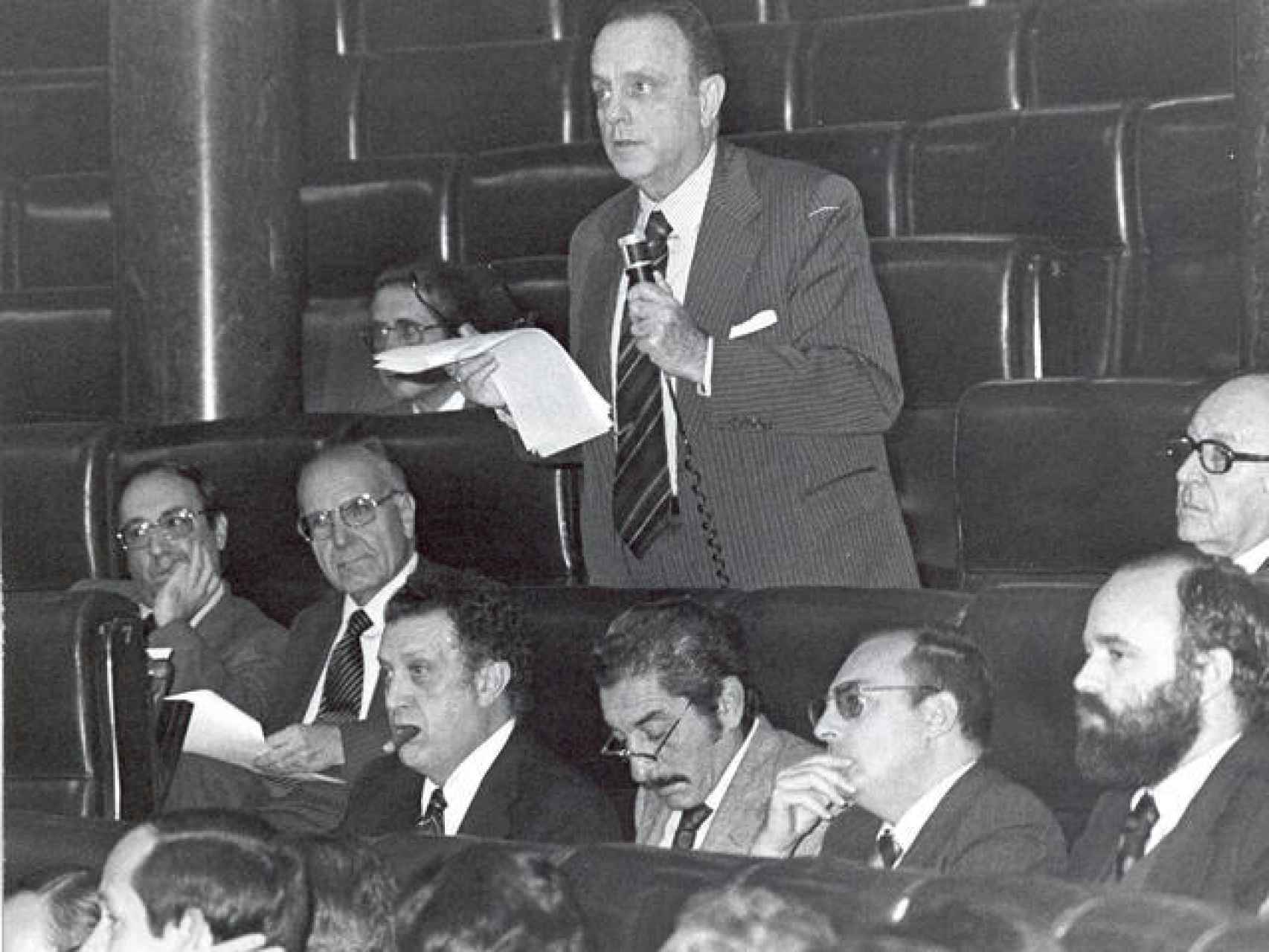 Manuel Fraga Iribarne en el Congreso.