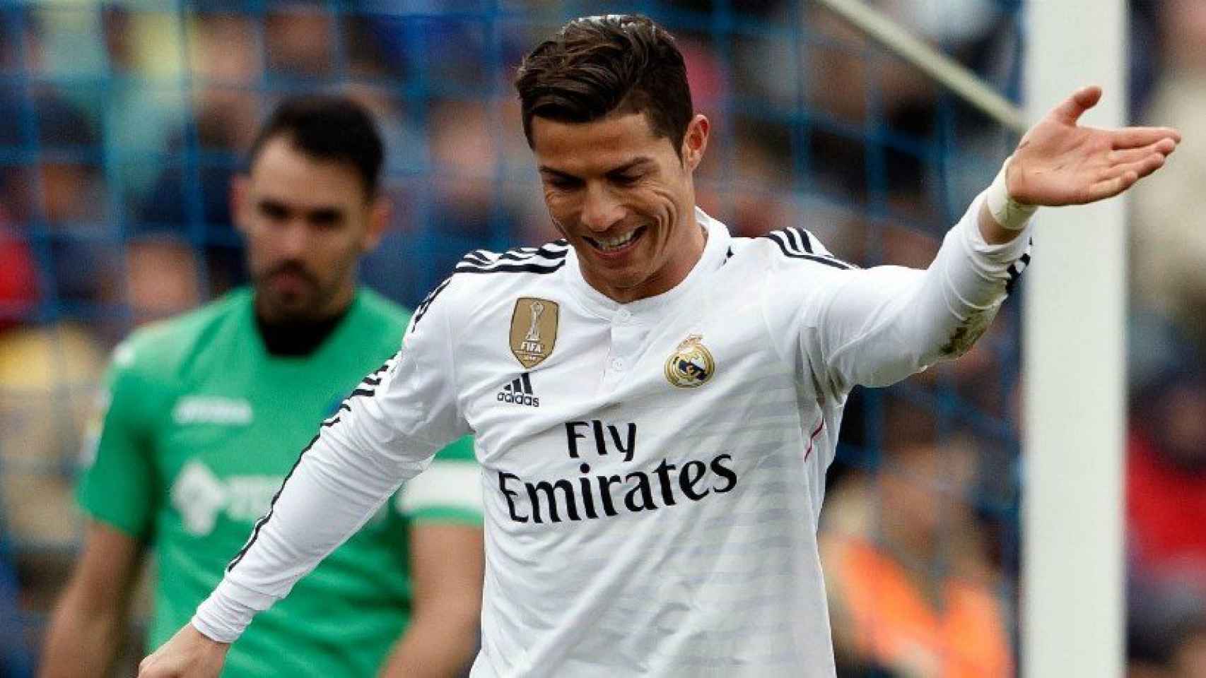 Cristiano Ronaldo celebra uno de sus goles al Getafe