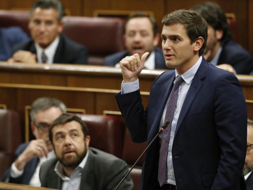 Albert Rivera este miércoles en el Congreso.