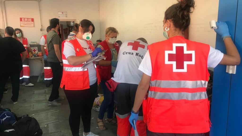 Equipo de emergencias de Cruz Roja de Murcia.