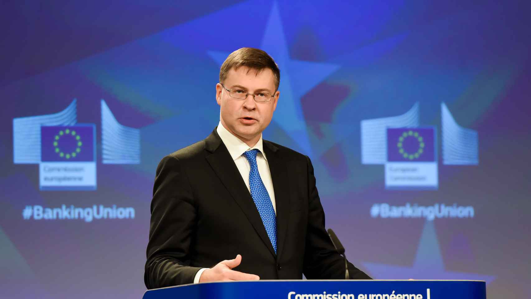 El vicepresidente de la Comisión, Valdis Dombrovskis