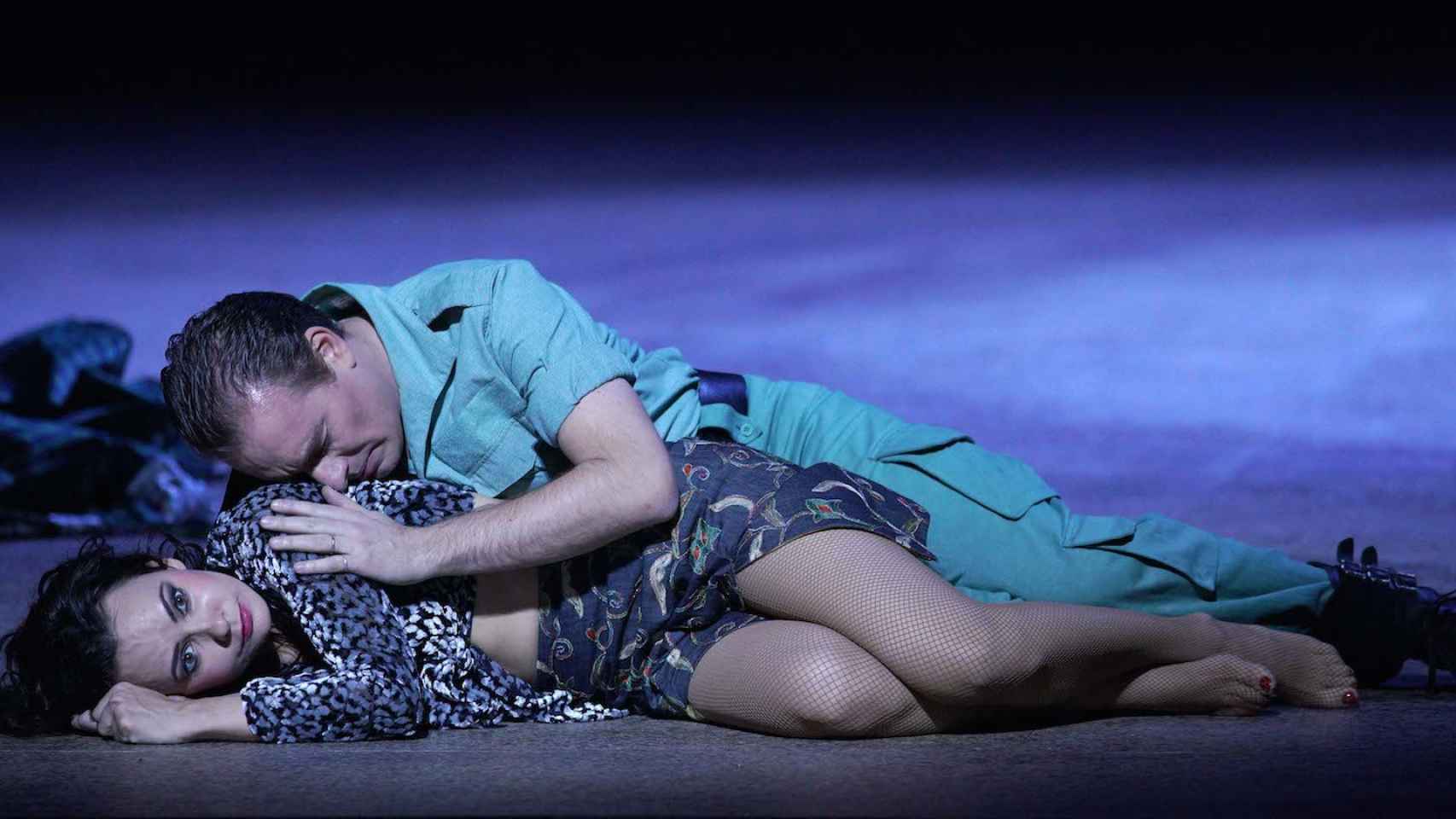 La mezzosoprano Anna Goryachova (Carmen) y el tenor Francesco Meli (Don José).