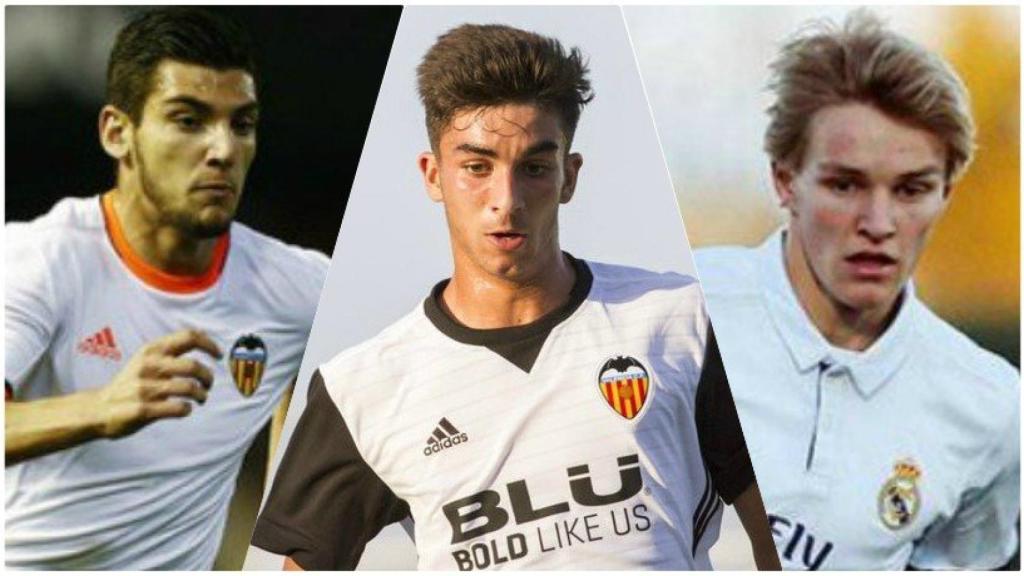 Rafa Mir, Ferrán Torres y Odegaard