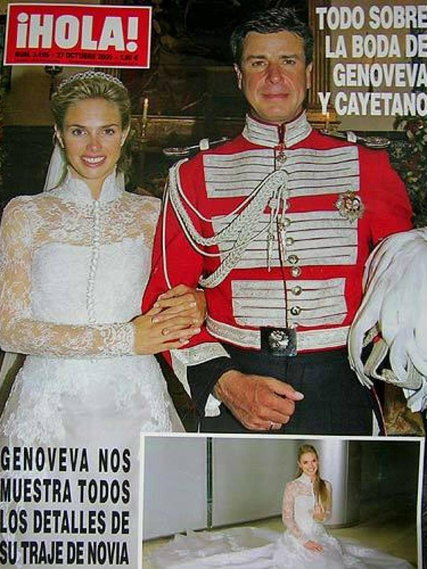 Portada de la boda de Cayetano y Genoveva.