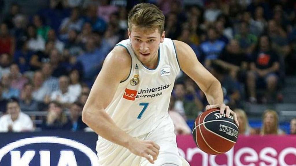 Doncic jugando con el Real Madrid