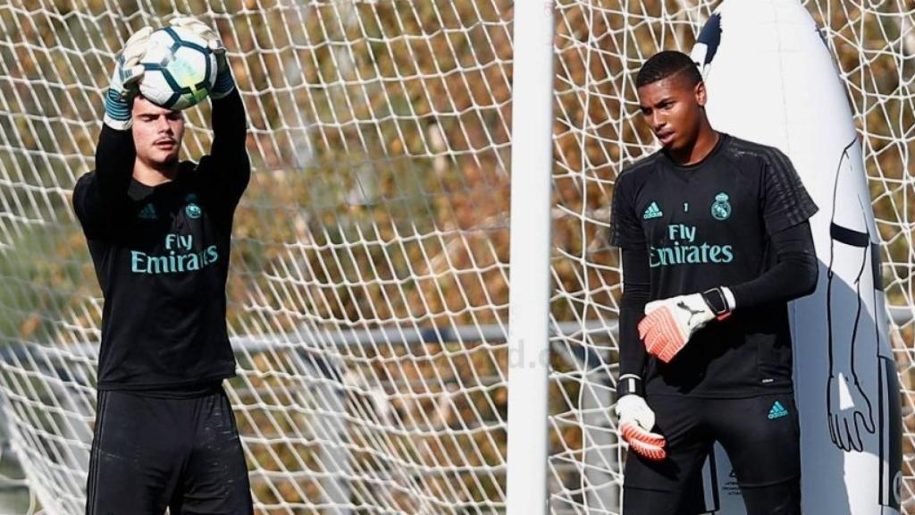 Belman y Moha en el entrenamiento