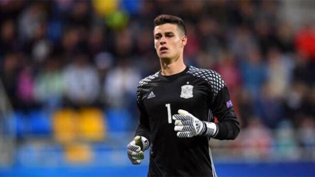 Kepa Arrizabalaga con la Selección. Foto: Twitter (@kepa_46)