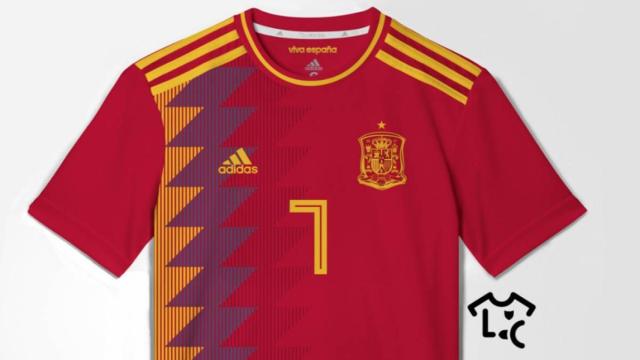 Nueva camiseta de España para el Mundial.