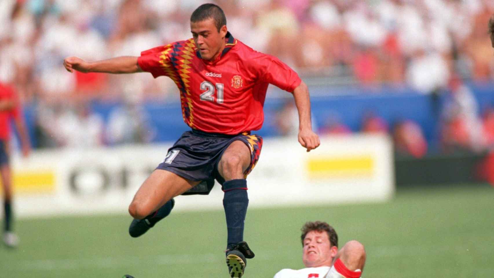 Luis Enrique, en el Mundial de 1994.