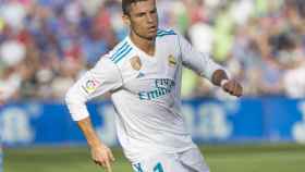 Cristiano Ronaldo celebra su gol en Getafe.
