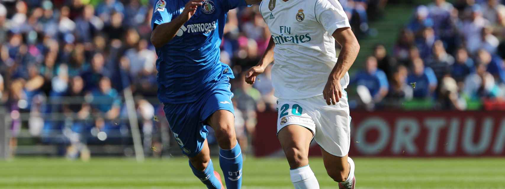 Asensio y Mikel Bergara en el Getafe - Real Madrid.