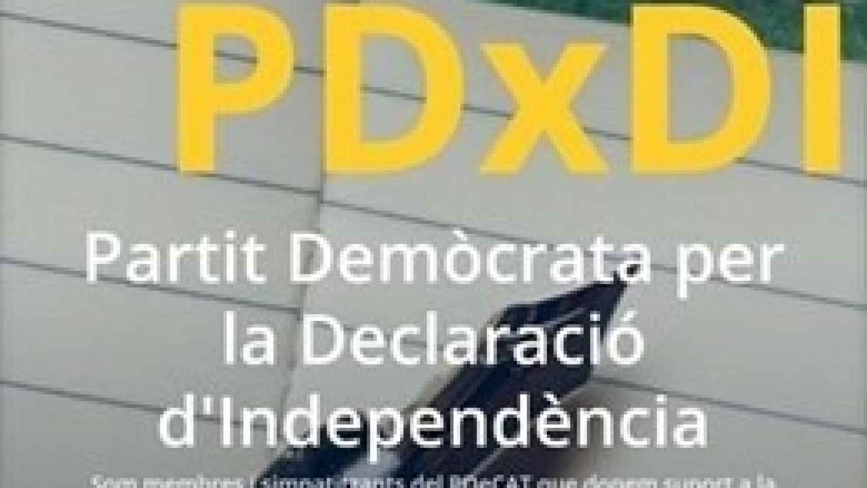 La plataforma del PDeCATa favor de la declaración de independencia