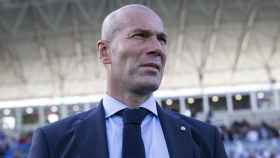 Zinedine Zidane en el encuentro ante el Getafe.