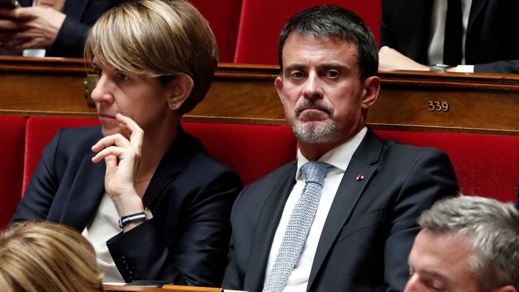 Manuel Valls en una sesión del Parlamento francés