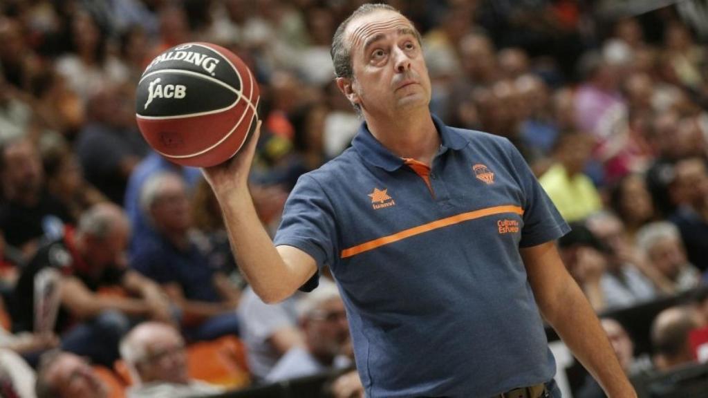 Vidorreta durante un partido de Valencia Basket. Foto: valenciabasket.com