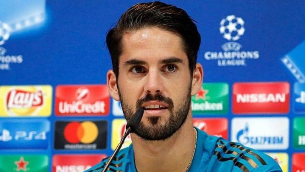 Isco en rueda de prensa