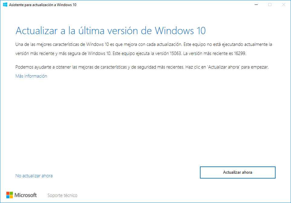 actualizacion windows 10 fall creators update