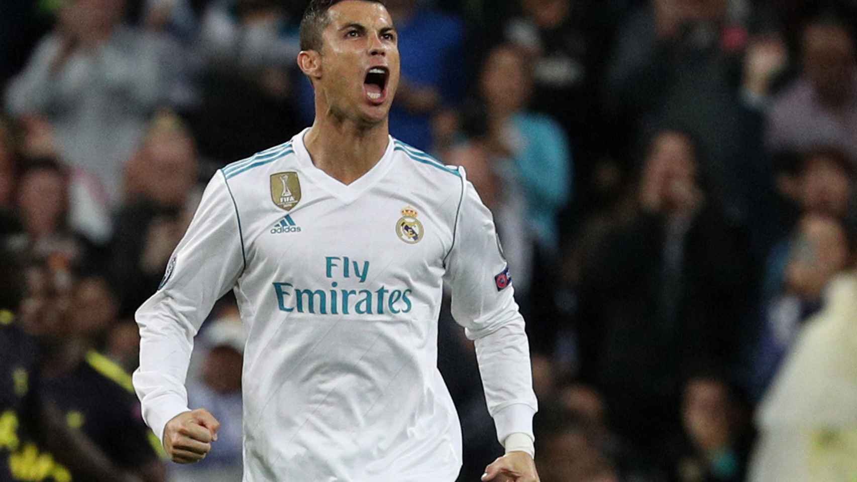 Cristiano Ronaldo celebra el tanto del empate 1-1. / Reuters