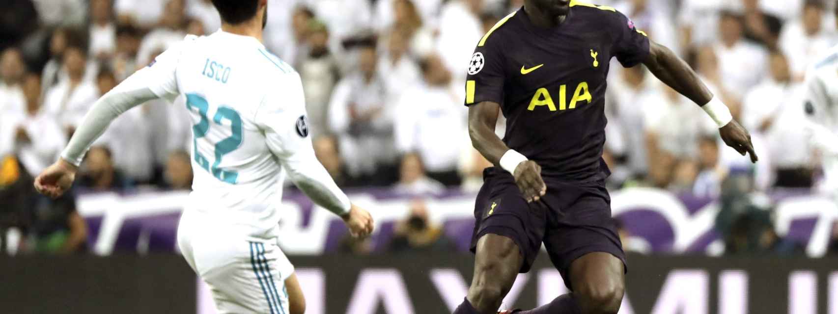Isco ante Sissoko en el Real Madrid - Tottenham.
