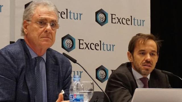 El vicepresidente ejecutivo de Exceltur, José Luis Zoreda, y el director de Estudios e Investigación, Óscar Perelli.