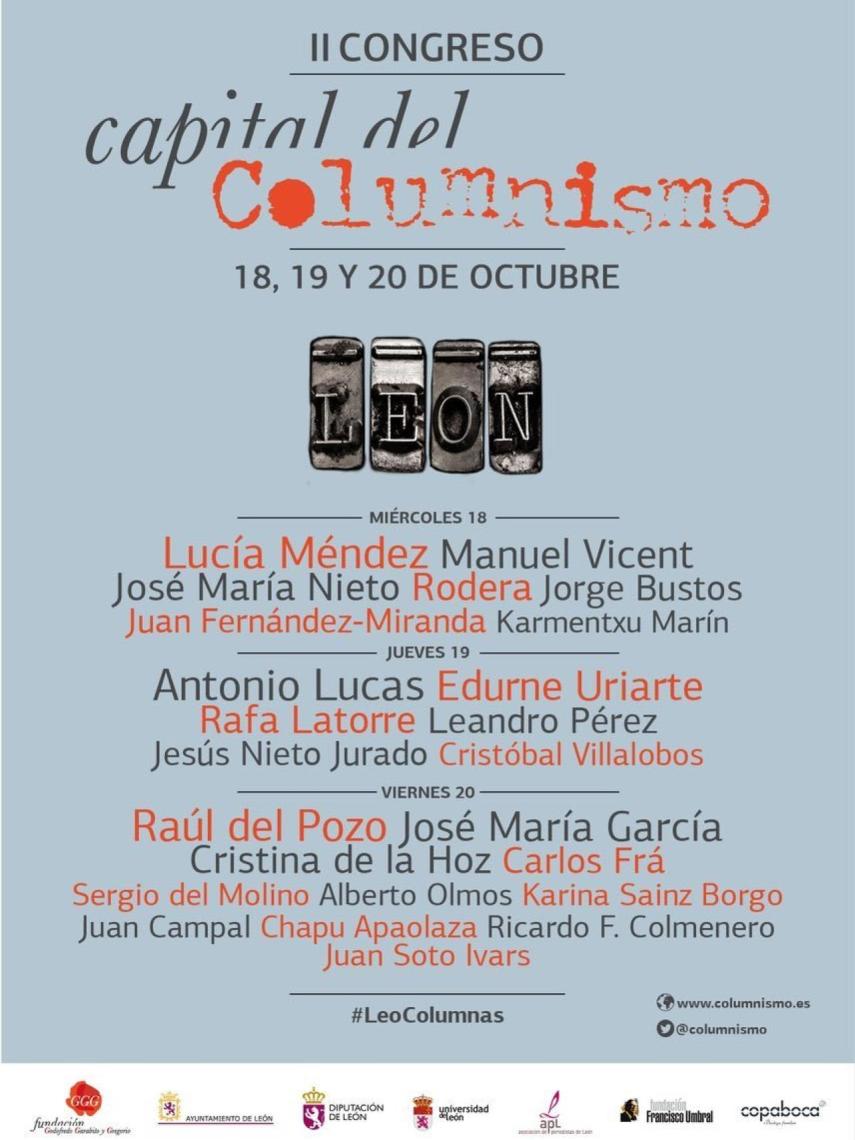 Cartel final de Capital del columnismo.