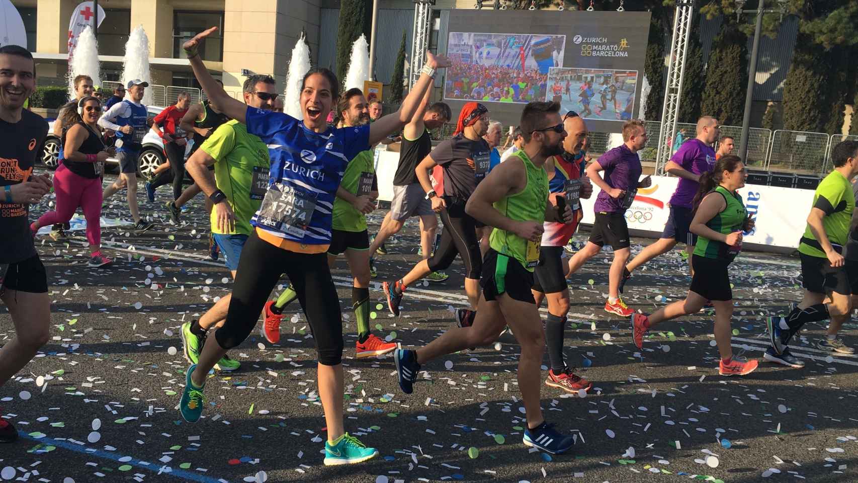 Imagen de la maratón de Zurich en Barcelona de este año.