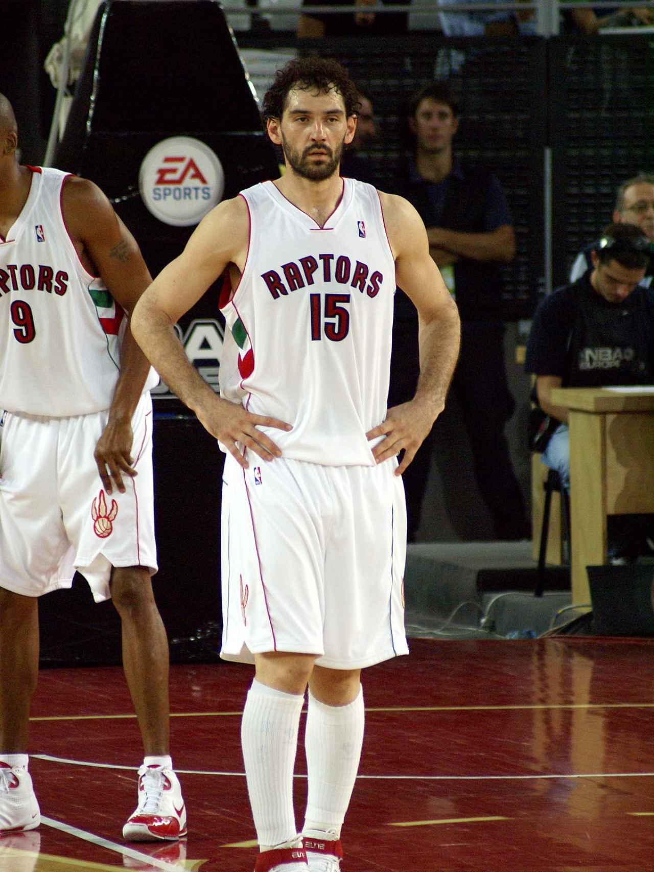 Jorge Garbajosa durante su etapa en los Toronto Raptors.