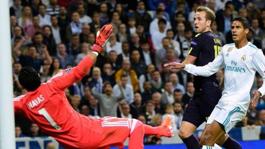 Kane, en el gol del Tottenham ante el Madrid. Foto: Twitter (@SpursOfficial)