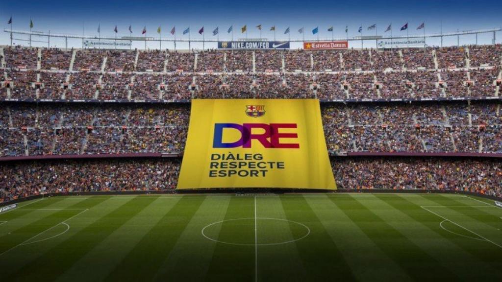 Tifo del BARÇA en Champions