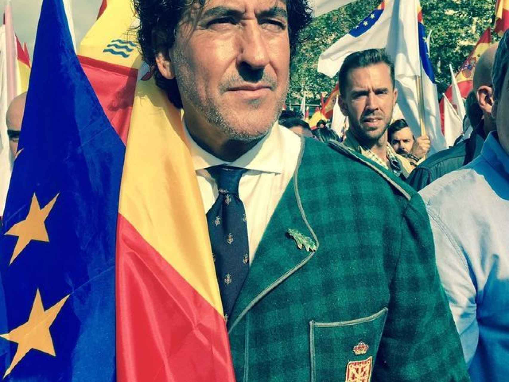 Álvaro de Marichalar, durante una de las manifestaciones