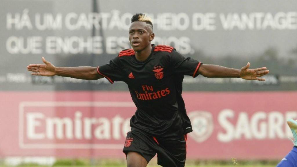 Umaro Embalo con el Benfica. Foto: slbenfica.pt