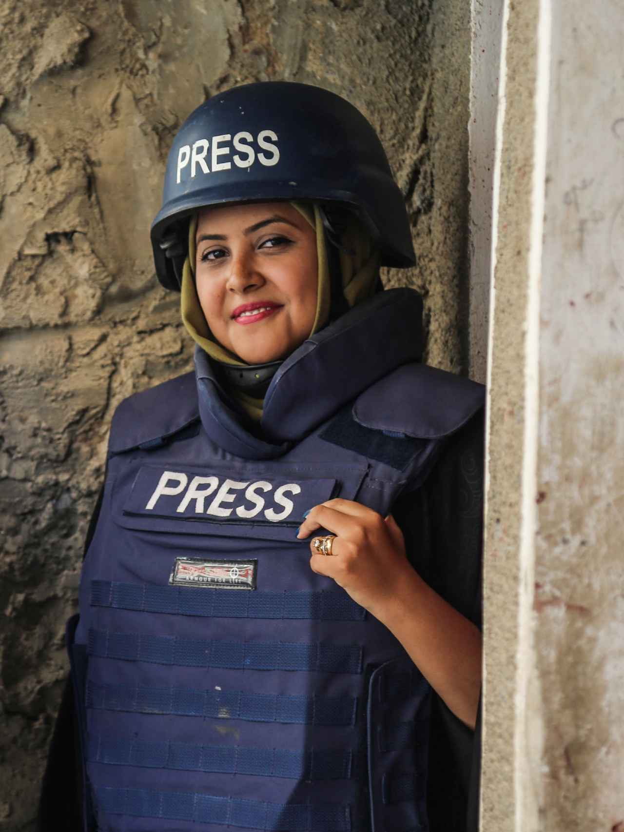 La reportera yemení Hadeel al-Yamani.