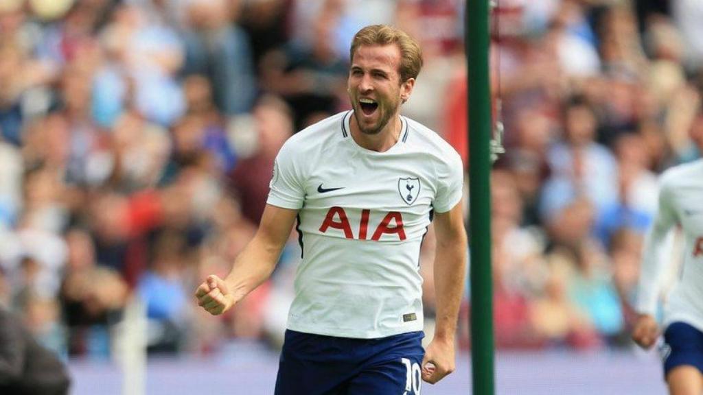 Kane celebra un gol con el Tottenham. Foto: Twitter (@HKane)