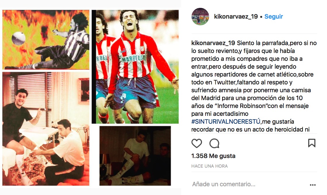 Kiko Narváez estalla tras ponerse la camiseta del Real Madrid