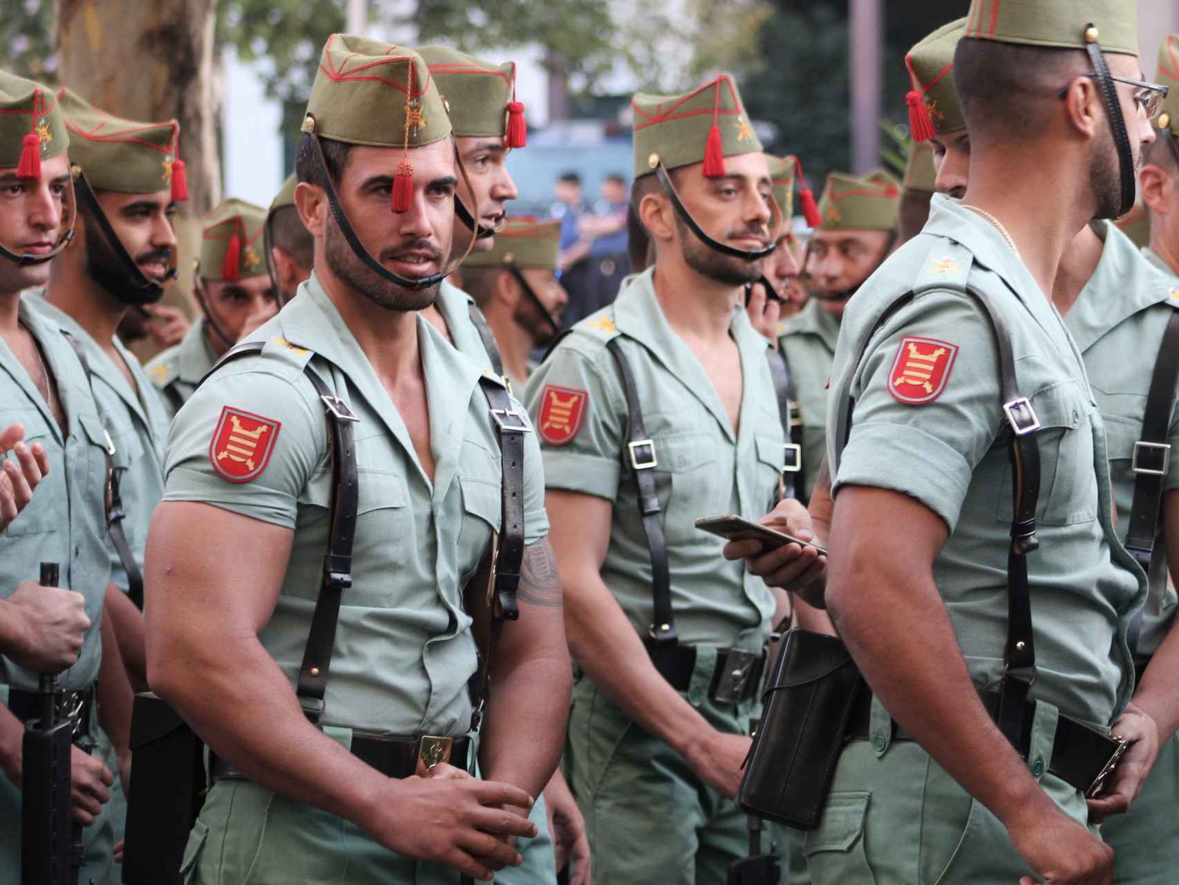 Legionarios durante el desfile del 12 de octubre de Madrid