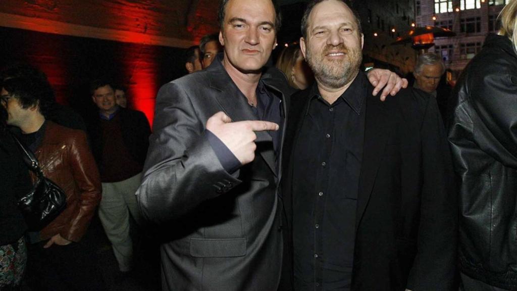 Tarantino junto al abusador sexual Harvey Weinstein.