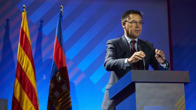 Bartomeu, durante su intervención.