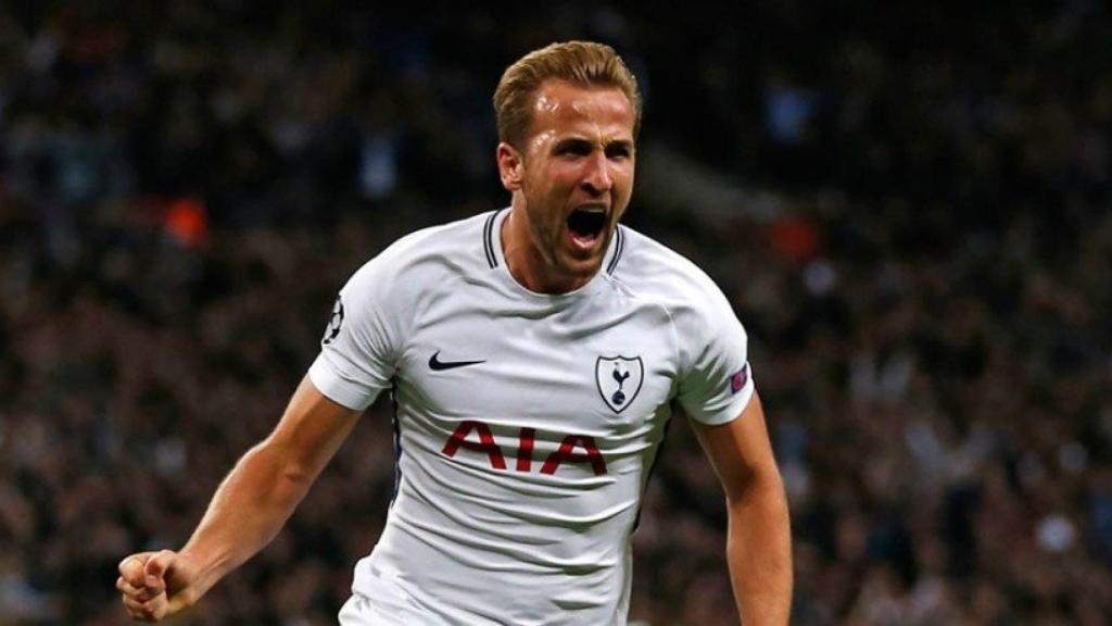 Kane celebra en Champions. Foto tottenhamhotspur.com