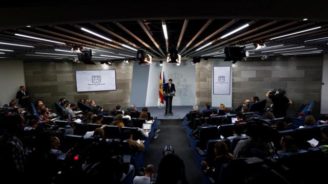 Rajoy, durante la rueda de prensa de este sábado.