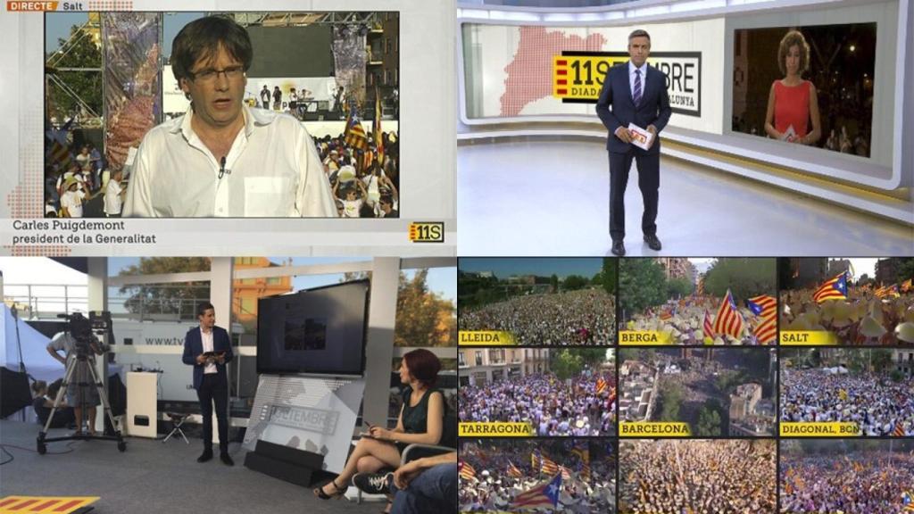 Cobertura de la última Diada en TV3