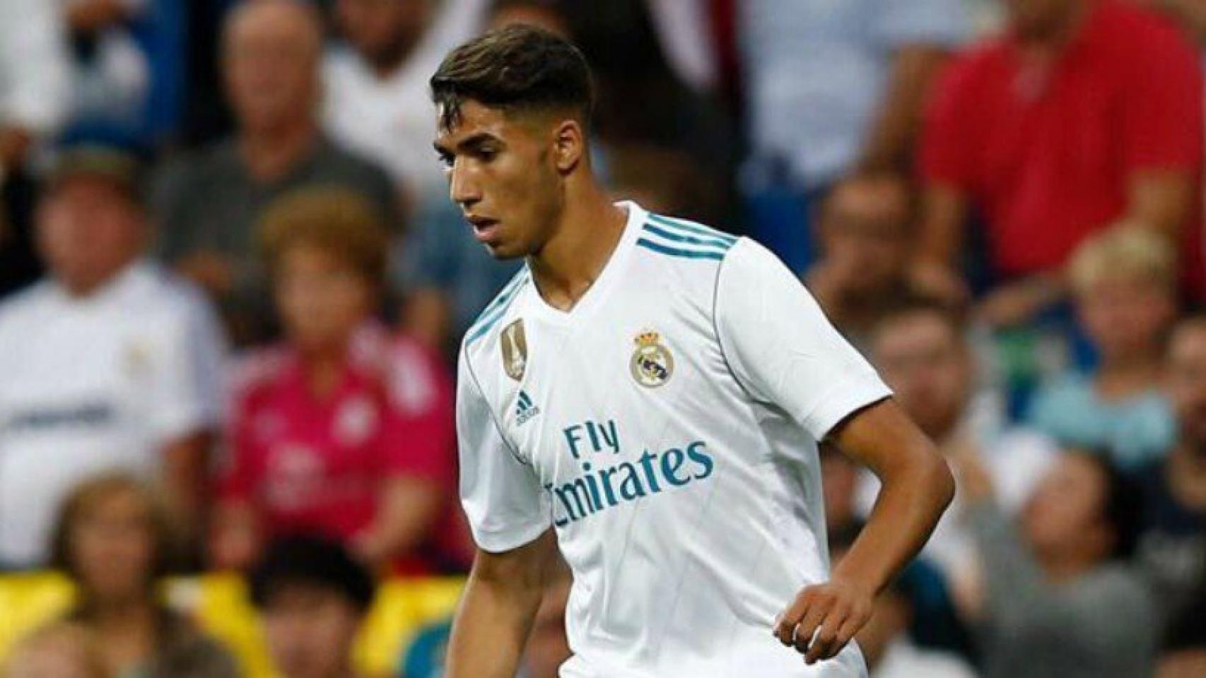 Achraf durante el Trofeo Santiago Bernabéu