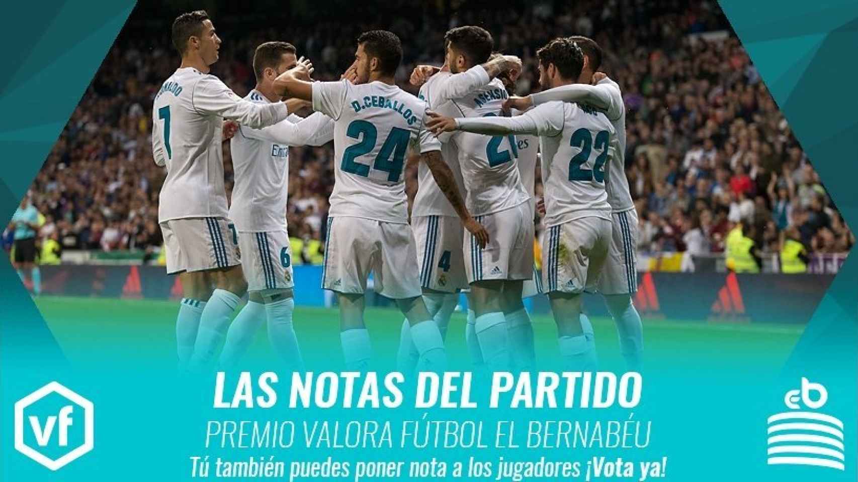Las notas del Real Madrid - Eibar